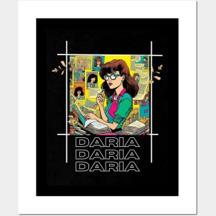 Daria vintage 90s style Posters and Art